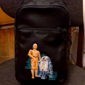 Coach Star Wars Ltd Ed leather C-3PO R2D2 purse
